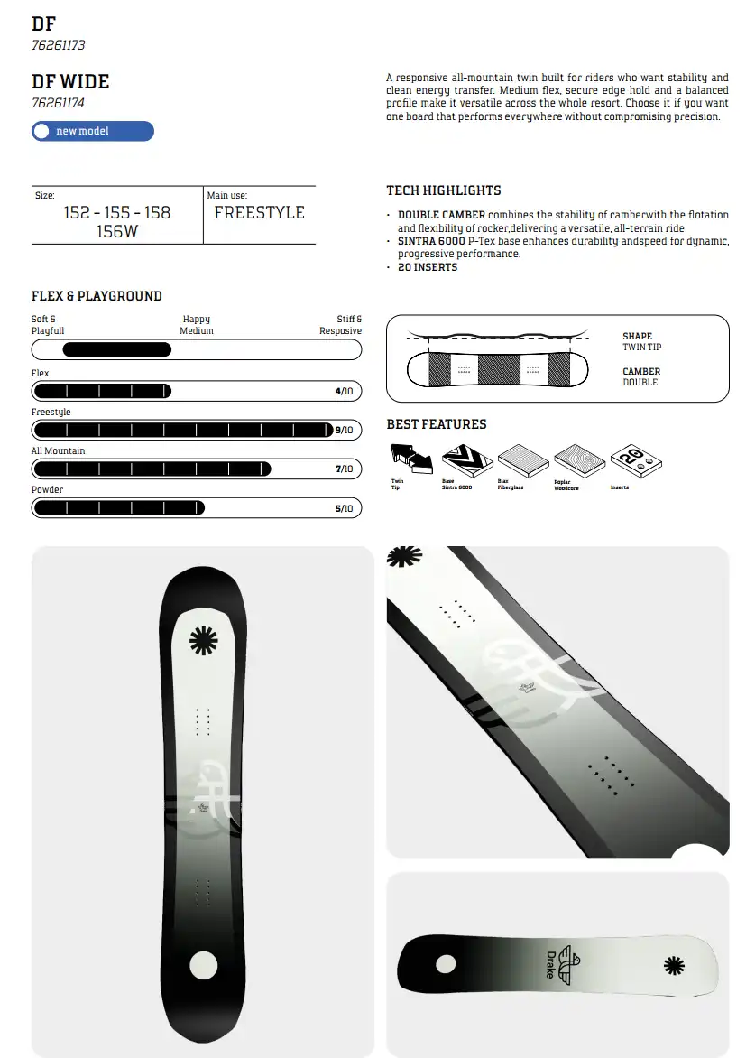  اسنوبرد دریک مدل Drake DF 2027