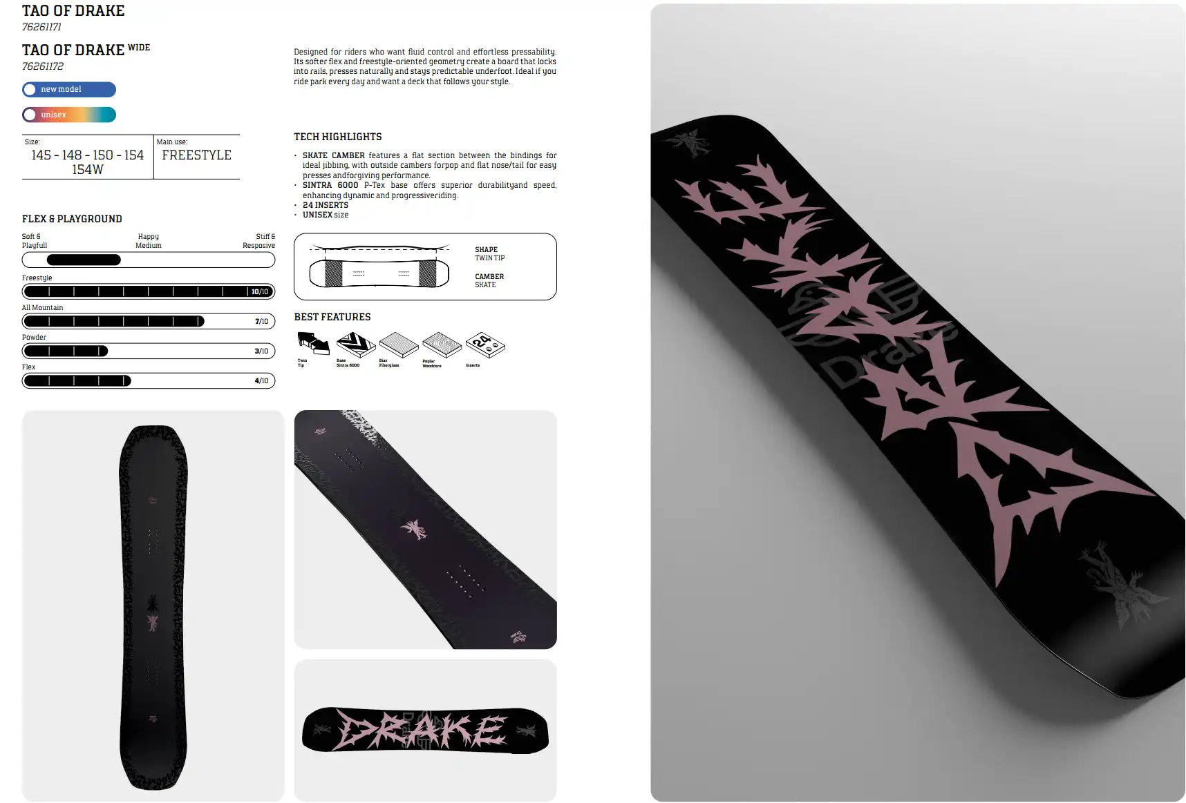 اسنوبرد یونیسکس دریک مدل Drake TAO OF DRAKE 2027