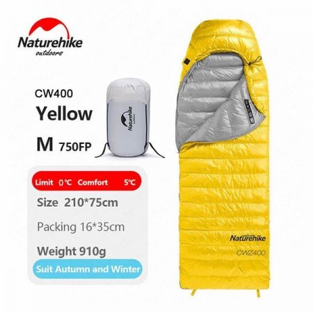 کیسه خواب NATUREHIKE CW400 MUMMY GOOSE DOWN SLEEPING BAG