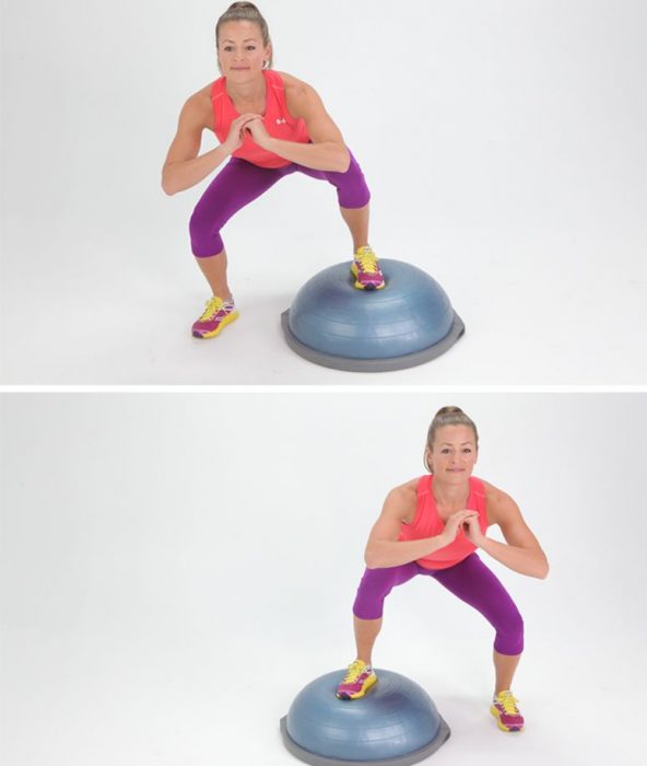  buso balls Side-to-side squat
