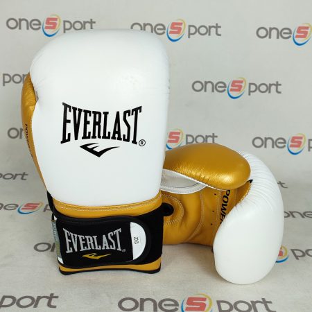 دستکش بوکس Everlast اورجینال | سفید طلایی