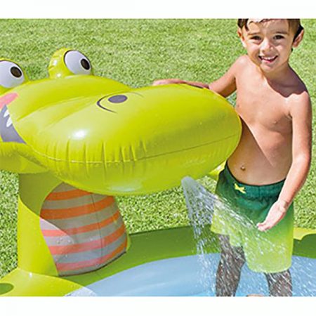 استخر بادی کودک مدل تمساح با آبپاش سرخود اینتکس کد 57431