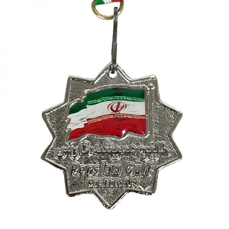 مدال نقره قهرمانی طرح ستاره