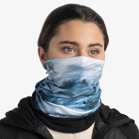دستمال سر و گردن زمستانی باف مدل Solina Blue
