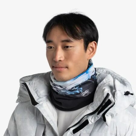 دستمال سر و گردن زمستانی باف مدل Mount Everest Blue