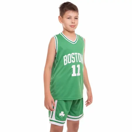 پیراهن و شورت بسکتبالی بچه گانه بوستون سلتیک سبز