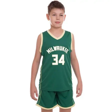 پیراهن و شورت بسکتبالی بچه گانه میلواکی باکس سبز