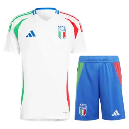 کیت دوم ایتالیا یورو 2024 ست پیراهن و شورت با لوگوی دوختی و تایلندی