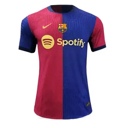 لباس اول بارسلونا 2025 نسخه پلیری با لوگوی ژله ای