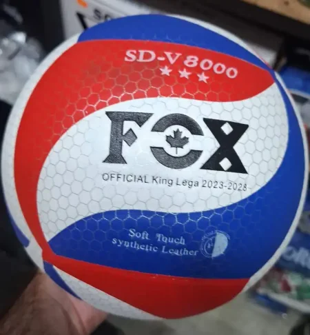 توپ والیبال فاکس مدل SD-V8000 آبی قرمز