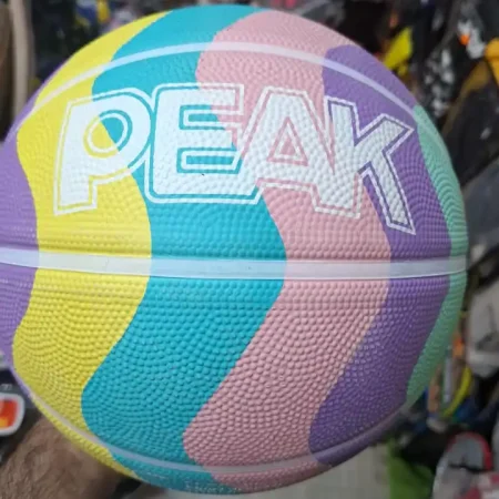 توپ بسکتبال PEAK رنگین کمانی در دو سایز 5 و 7