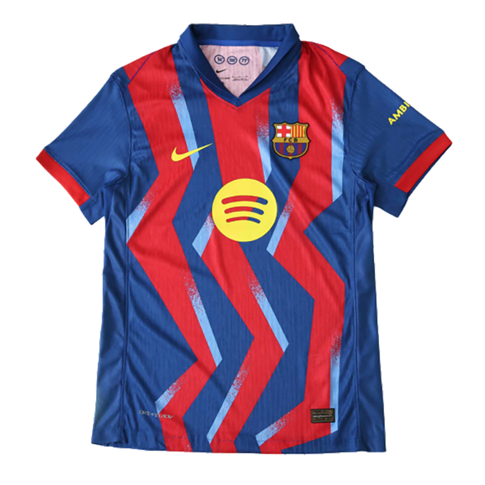 لباس فیفا پلیری بارسلونا 2026 با لوگو ژله ای و تایلندی