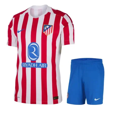 کیت اول اتلتیکومادرید 2026 ست پیراهن و شورت با لوگوی دوختی و تایلندی