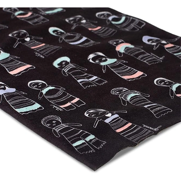 دستمال سر و گردن باف مدل CAMWA BLACK