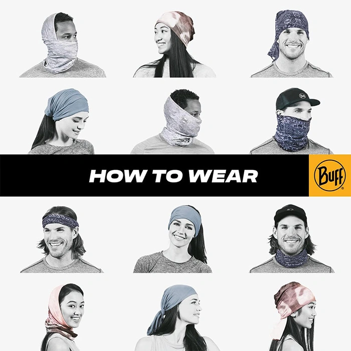 دستمال سر و گردن باف مدل CAMWA BLACK