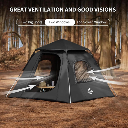 چادر مشکی 3 نفره نیچرهایک UPF50+ Ango tent 3 man