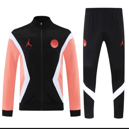 گرمکن شلوار مشکی گل بهی تمام زیپ ایتالیا 2026 با لوگو دوختی تایلندی