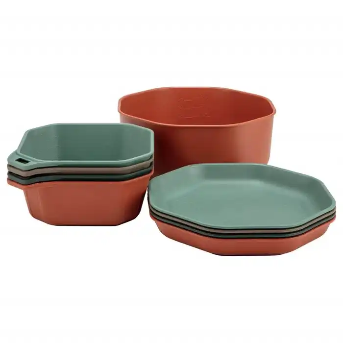 ست ظروف غذاخوری کمپینگ گربر مدل Gerber ComplEAT Tableware