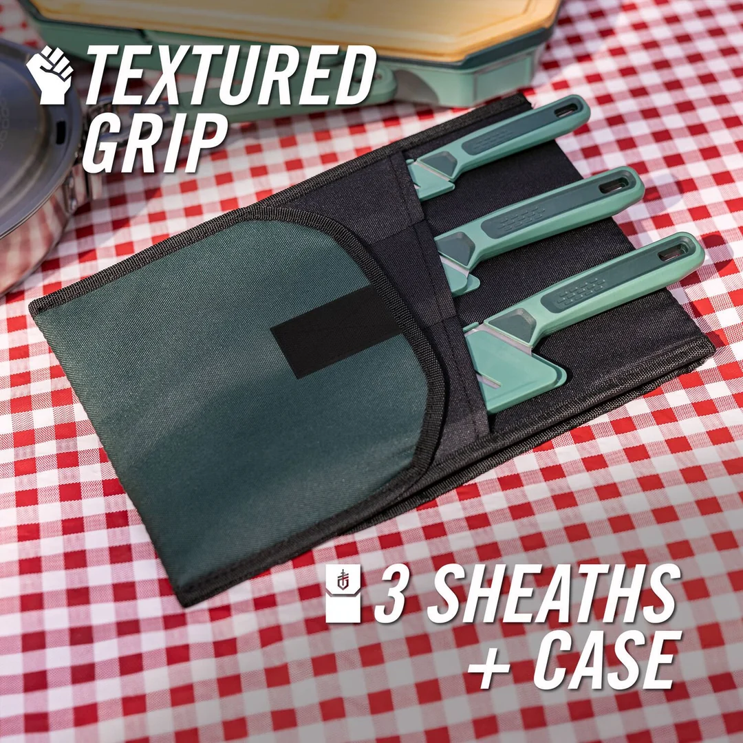 ست چاقوی آشپزی ۳ پارچه کمپینگ گربر مدل Gerber ComplEAT Knife Set