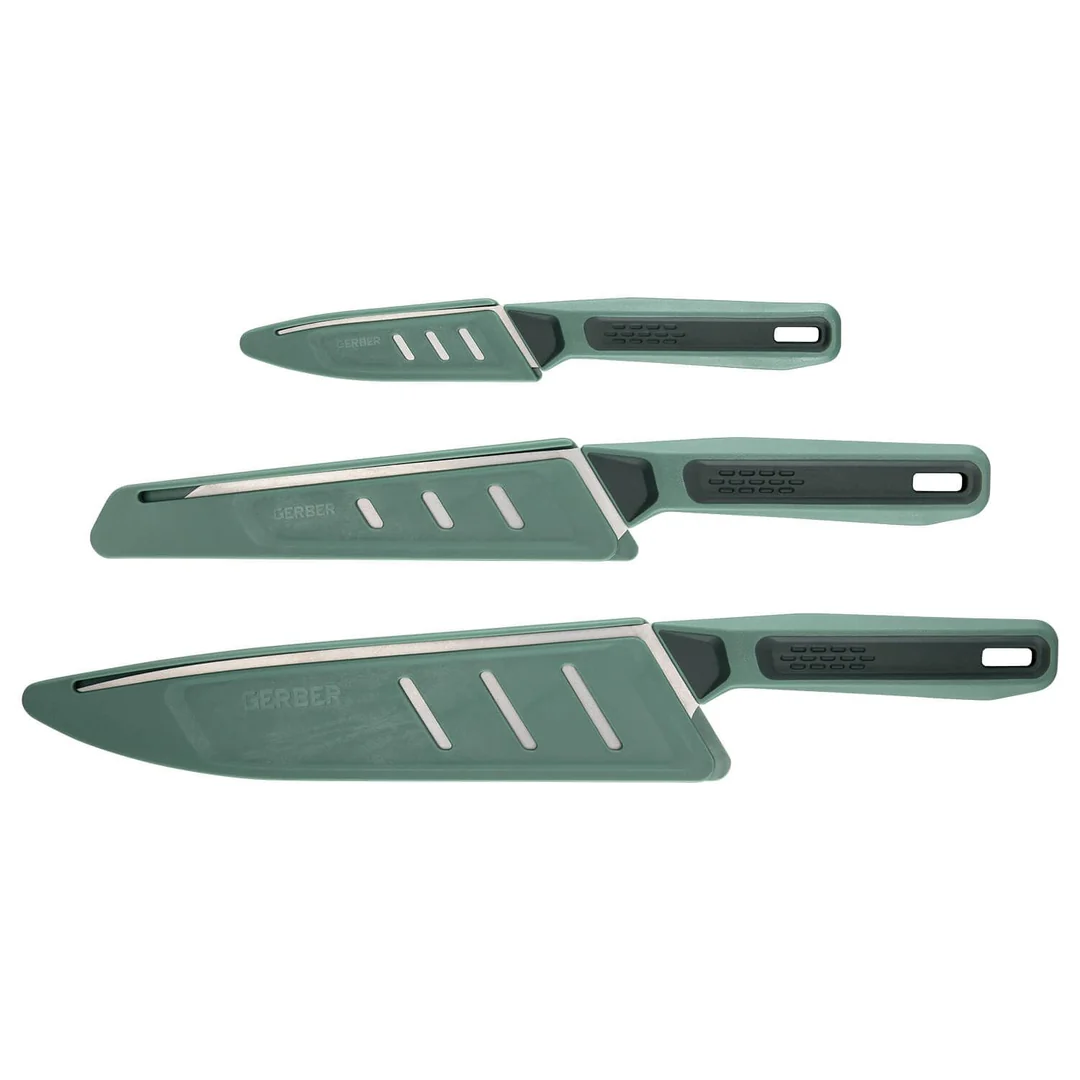 ست چاقوی آشپزی ۳ پارچه کمپینگ گربر مدل Gerber ComplEAT Knife Set