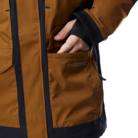 کاپشن اسکی و اسنوبرد مردانه دیسی (DC) مدل Command Jacket رنگ قهوهای دارچینی (Cathay Spice)