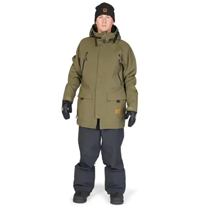 کاپشن اسنوبرد مردانه دی سی (DC) مدل مدل Stealth Parka رنگ سبز