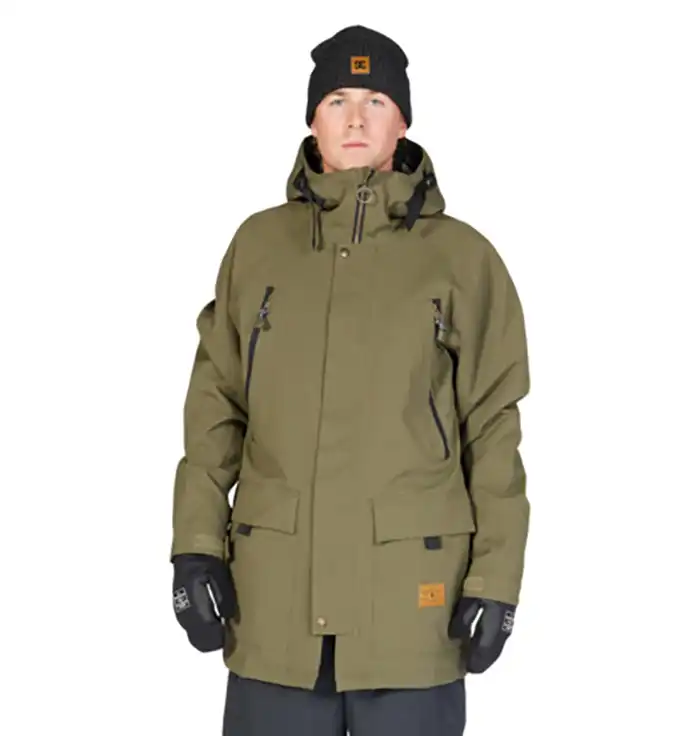 کاپشن اسنوبرد مردانه دی سی (DC) مدل مدل Stealth Parka رنگ سبز