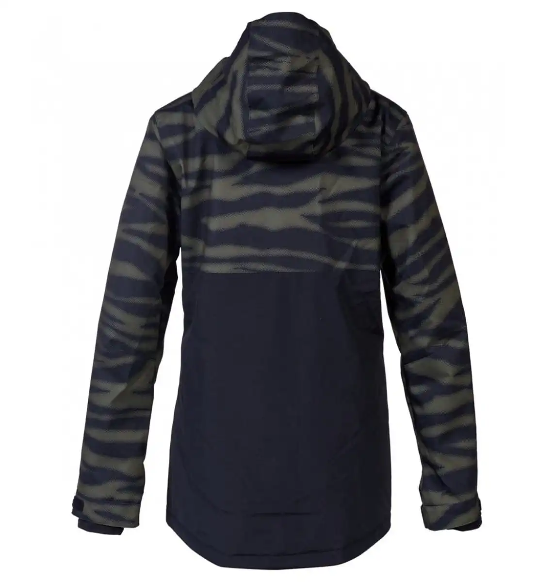 کاپشن اسنوبرد زنانه دیسی (DC) مدل Cruiser رنگ Zebra Olive Night (زبرا زیتونی و مشکی) نمای پشت